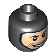Lego hlava, černá (4655659, 6029233)